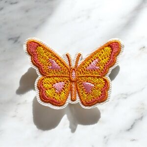 Embroidered Butterfly Patch